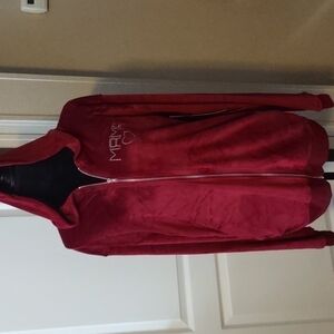 𝅺ruby & Lace Maternity Velvet Front Zipper Jacket Size L